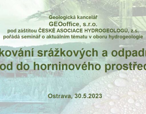 Zpráva z průběhu semináře Vsakování srážkových a odpadních vod do půdních vrstev